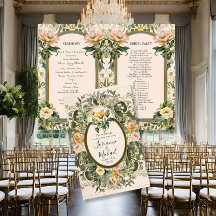 Victorian Elegant Yellow Floral Wedding Ceremony