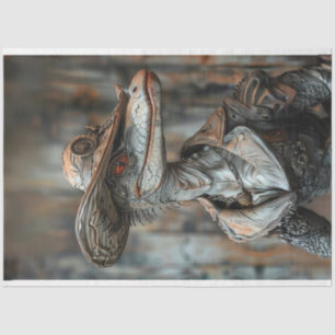 Victorian Elegantly Dressed Alligator Decoupage Tissue Paper