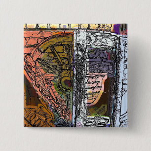 VICTORIAN ENGLAND 15 CM SQUARE BADGE