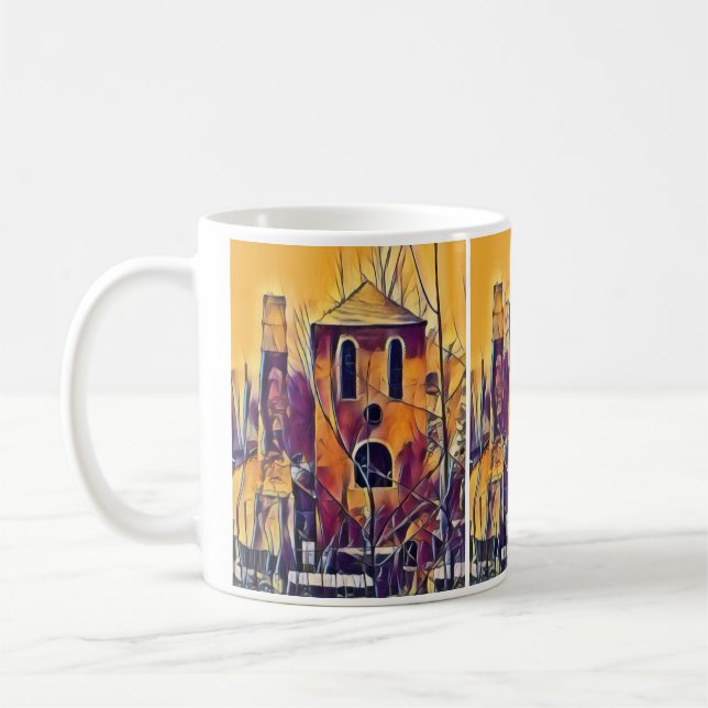 VICTORIAN ENGLAND BUILDING COFFEE MUG (Left)