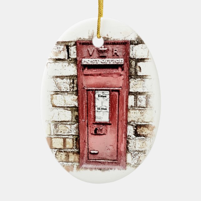 VICTORIAN ENGLAND CERAMIC TREE DECORATION (Front)