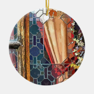 VICTORIAN ENGLAND CERAMIC TREE DECORATION