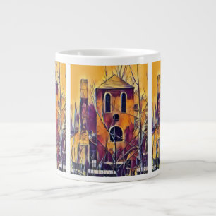 VICTORIAN ENGLAND FUNNY BUILDING LARGE COFFEE MUG
