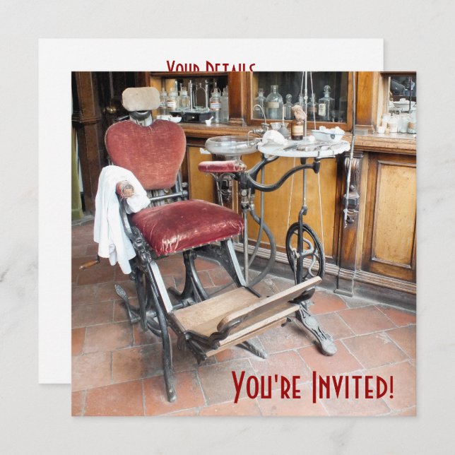 VICTORIAN ENGLAND INVITATION (Front/Back)