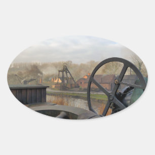 VICTORIAN ENGLAND OVAL STICKER