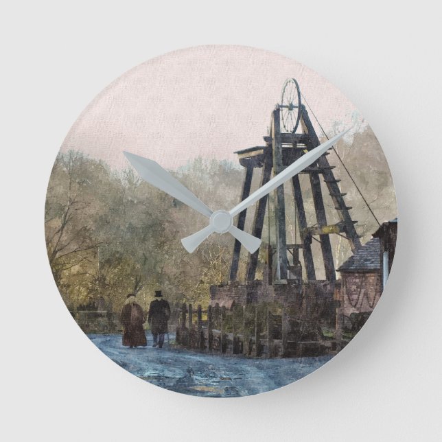 VICTORIAN ENGLAND ROUND CLOCK (Front)