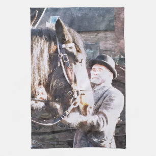 VICTORIAN ENGLAND TEA TOWEL