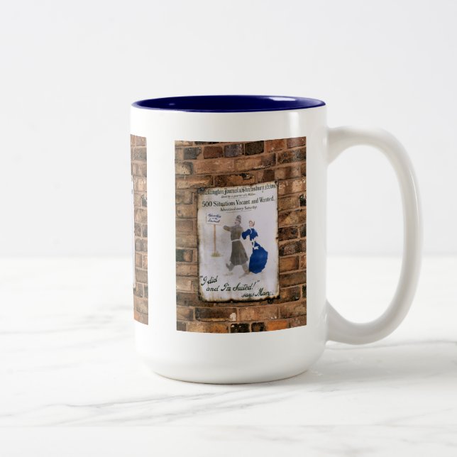 VICTORIAN ENGLAND Two-Tone COFFEE MUG (Right)