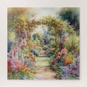 Victorian English Garden Jigsaw Puzzle