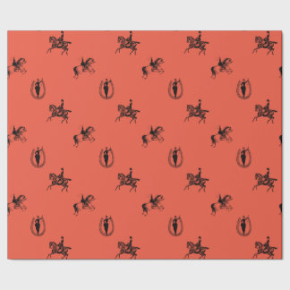 Victorian Equestrian Ladies Wrapping Paper