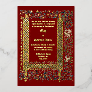 Victorian Era 1843 Mediaeval Style Wedding