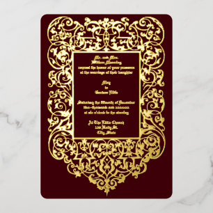 Victorian Era 1844 Art Nouveau Ornate Border