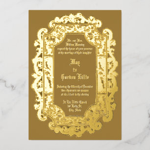 Victorian Era 1850 Scroll Border Wedding