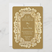 Victorian Era 1850 Scroll Border Wedding