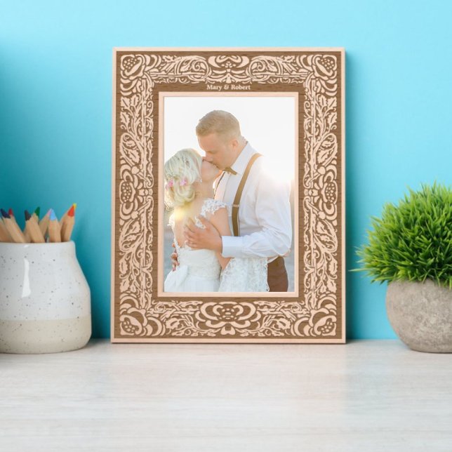 Victorian Era 1893 Floral Vine Foliage Border Etched Frames (Creator Uploaded)