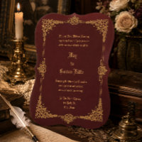 Victorian Era 1896 Elegant Ornate Border Wedding