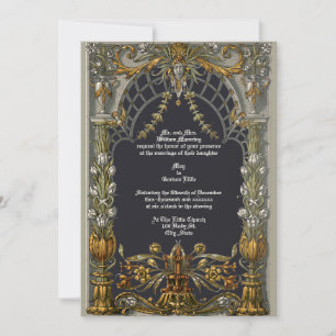 Victorian Era Art Nouveau Altar by Anton Seder Invitation