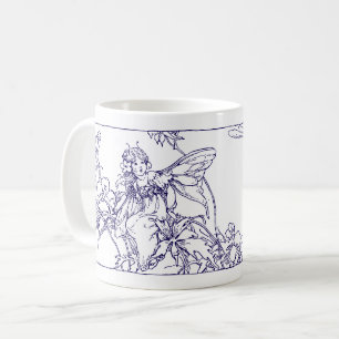 Victorian Era Art Nouveau Fairy & Dragonfly Coffee Mug