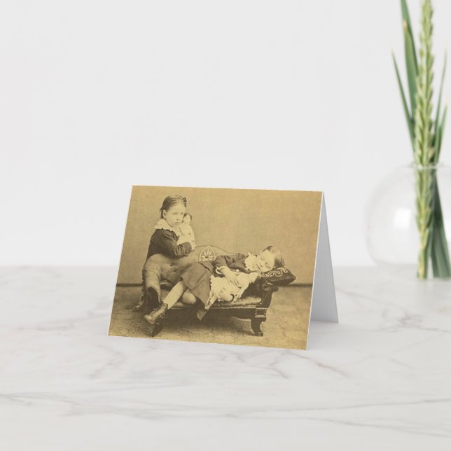 Victorian Era Death Photo Card (Front)