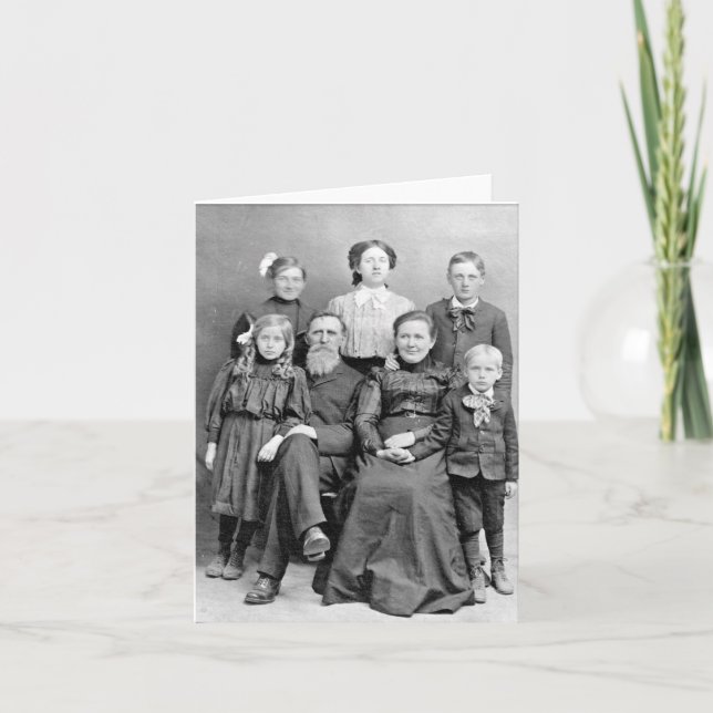 Victorian Era Death Photo Card (Front)