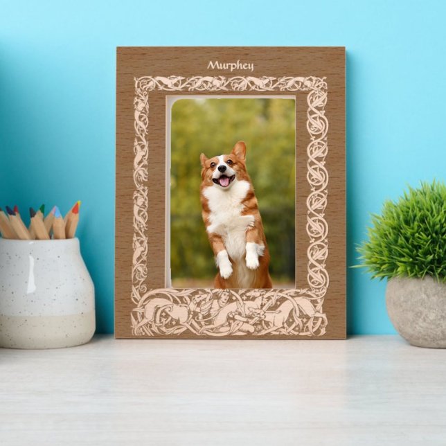 Victorian Era Dog & Foliage Border Etched Frames (Creator Uploaded)