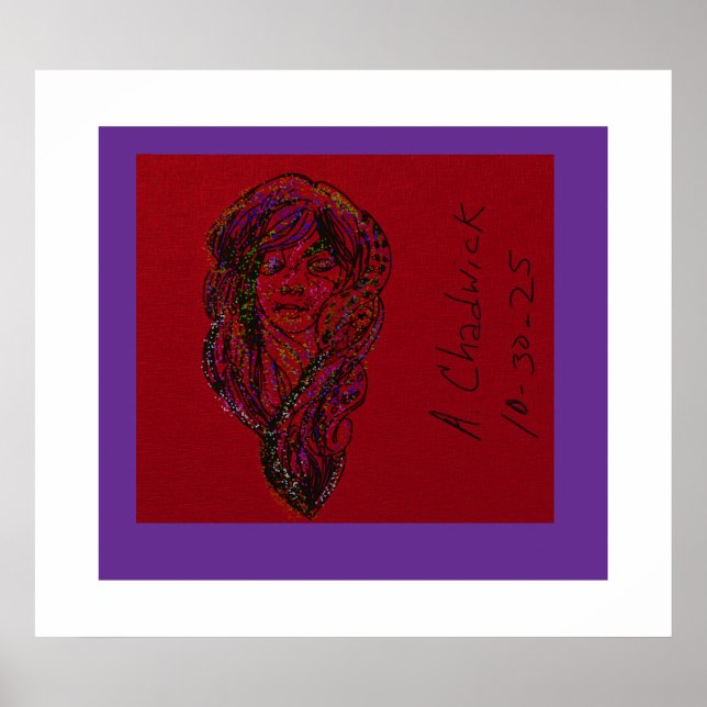 Victorian Era Dreamer Girl Poster (Front)