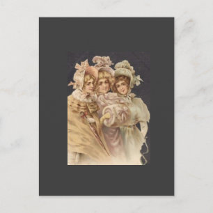 Victorian Era Fashion Postcard