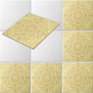 Victorian Era Floral Foliage Pattern by Dresser Ceramic Tile