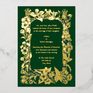 Victorian Era Floral Vine Frame Wedding