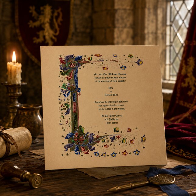 Victorian Era Mediaeval Style Invitation (Creator Uploaded)
