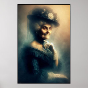 Victorian Era Rich Powerful Socialite Portrait Poster