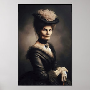 Victorian Era Rich Powerful Socialite Portrait Poster
