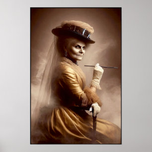 Victorian Era Rich Powerful Socialite Portrait Poster