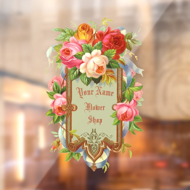 Victorian Era Rose Border Floral Shop Template (Sheet 2)