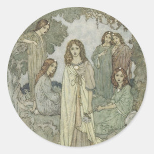 Victorian Faerie Sticker