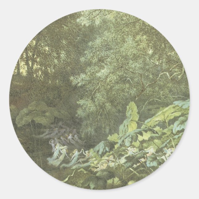 Victorian Faerie Sticker - Forest Fae (Front)