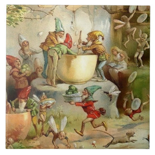 “Victorian Fairies” by E S Hardy Ceramic Tile