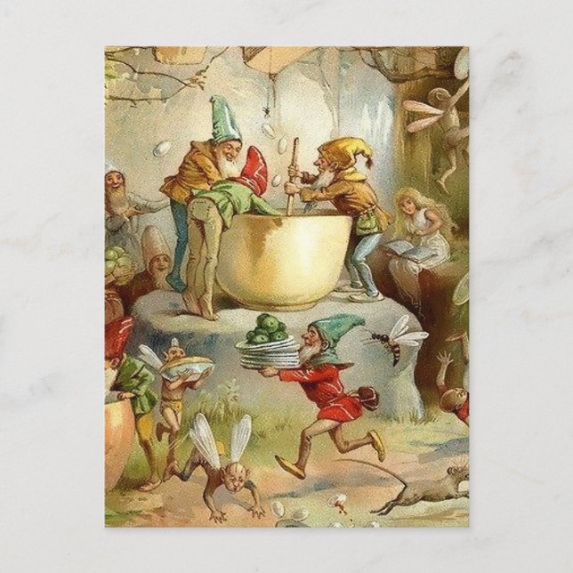 “Victorian Fairies” by E S Hardy Postcard (Front)