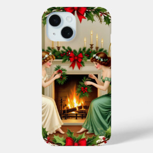 Victorian Fairies Christmas Spirirt iPhone 15 Case