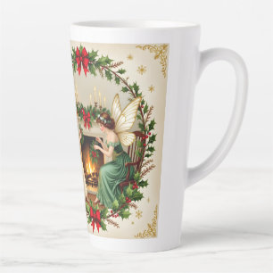 Victorian Fairies Christmas Spirirt Latte Mug
