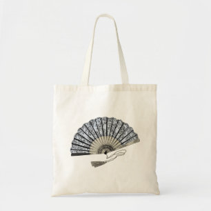 Victorian Fan Illustration Tote Bag