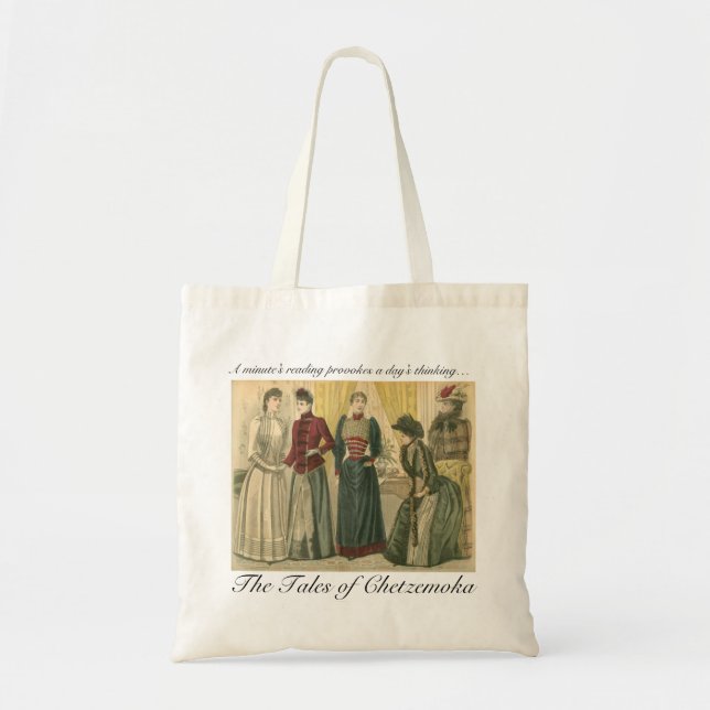 Victorian Fashion Plate Tote Bag (Front)