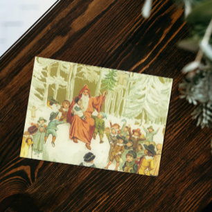 Victorian Father Christmas Holiday Postcard