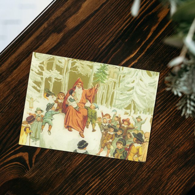 Victorian Father Christmas Holiday Postcard (Creator Uploaded)