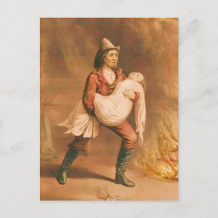 Victorian Firefighter 3 "The American Fireman" Postcard