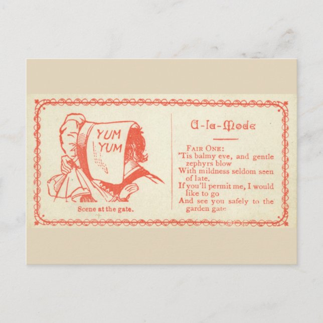 Victorian flirting card (Front)