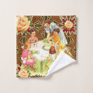 Victorian Floral Bathroom Towel Sets