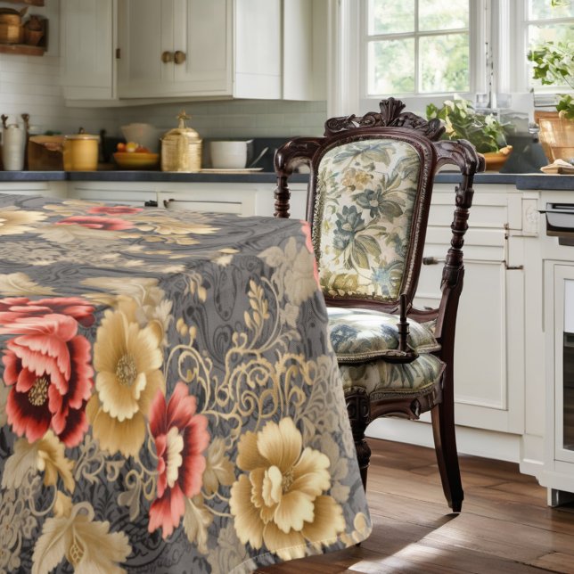 Victorian Floral Elegant Roses Tablecloth (Creator Uploaded)