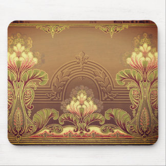 Victorian floral frieze elegant flower art nouveau mouse pad