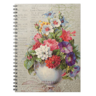 Victorian Floral Notebook